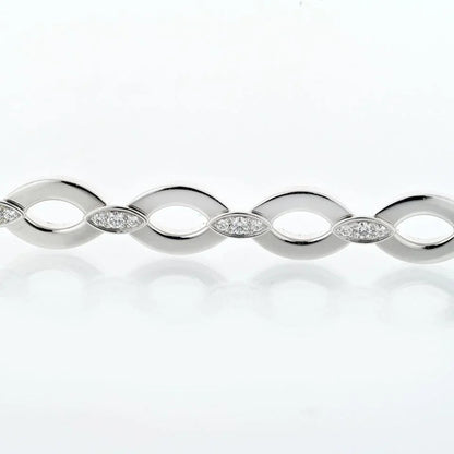 Carthttier 18K White Gold Diadea Diamond Bracelet