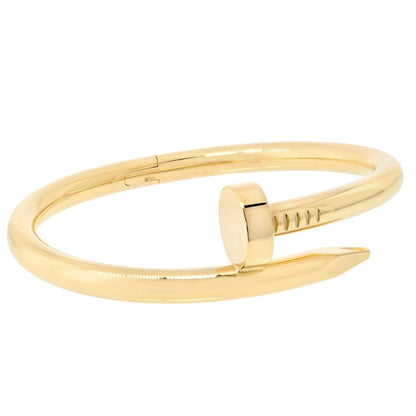 Carthttier Juste Un Clou 18K Yellow Gold Medium Model Size 17 Bracelet