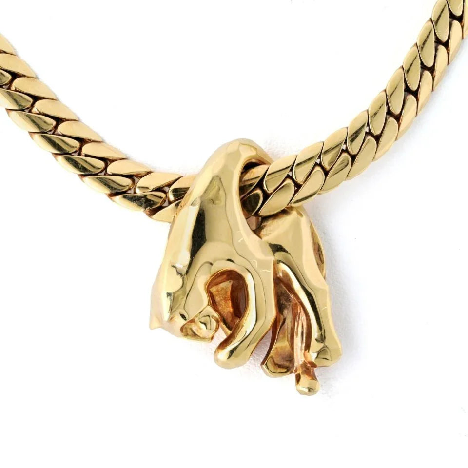 Carthttier 18K Yellow Gold Panthere Necklace