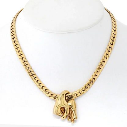 Carthttier 18K Yellow Gold Panthere Necklace