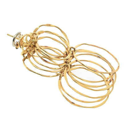 Carthttier 18K Yellow Gold 1970's Cascade Earrings