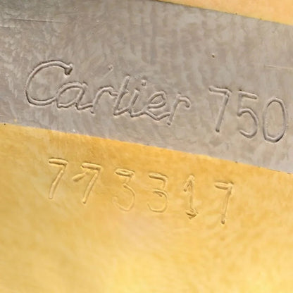 Carthttier 18K Tri Color Double C Diamond Open Cuff Bracelet