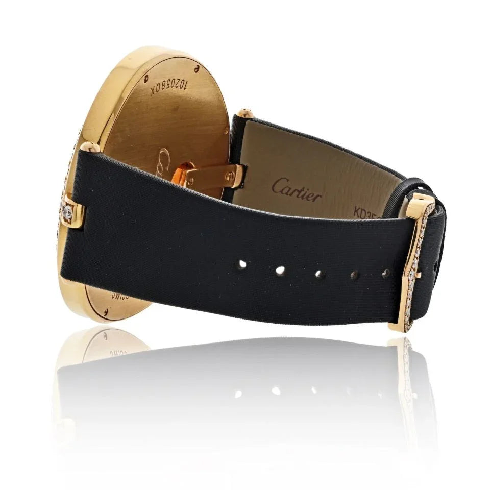 Carthttier 18K Rose Gold WG600003 Ladies Diamond 50mm Dial Watch