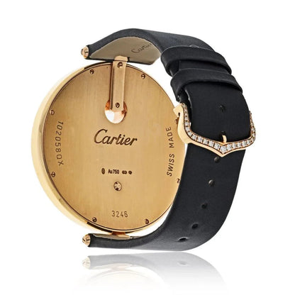 Carthttier 18K Rose Gold WG600003 Ladies Diamond 50mm Dial Watch