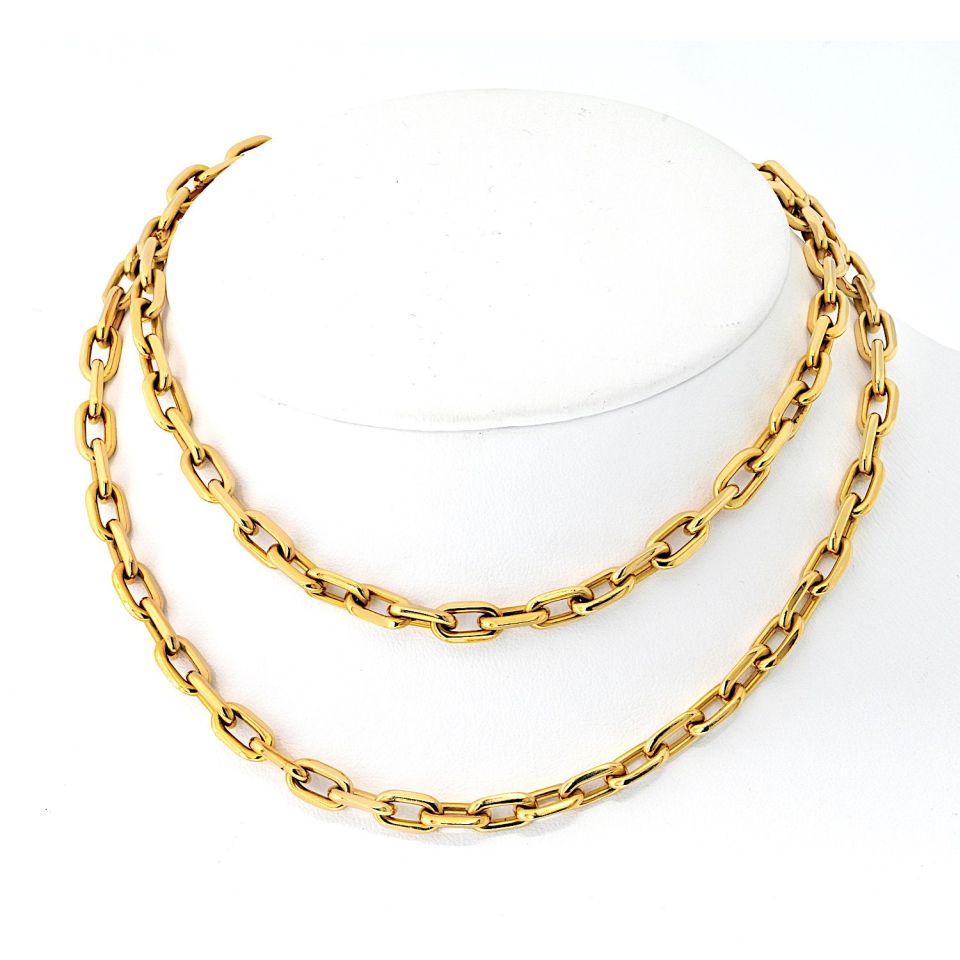 Carthttier Santos Dumont 18K Yellow Gold Classic Necklace