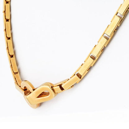Carthttier Agrafe 18K Yellow Gold Agrafe Clasp Necklace