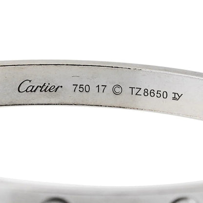 Carthttier Love 18K White Gold Size 17 Bracelet