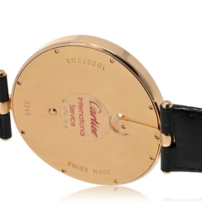 Carthttier 18K Rose Gold Captive 55mm Diamond Bezel And Diamond Dial Watch