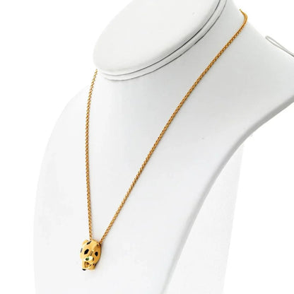 Carthttier 18K Yellow Gold Panthere Head Necklace