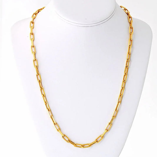 Carthttier Santos 18K Yellow Gold Link 18 inches Necklace
