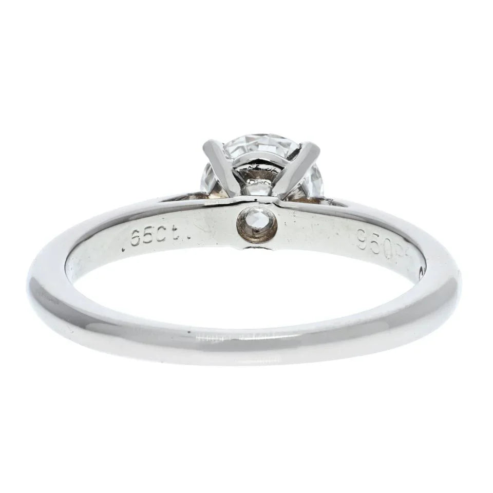 Carthttier 0.65 carat Round Diamond G/VS2 GIA 0.65 Carat Round Cut G/VS2 Solitaire Ring