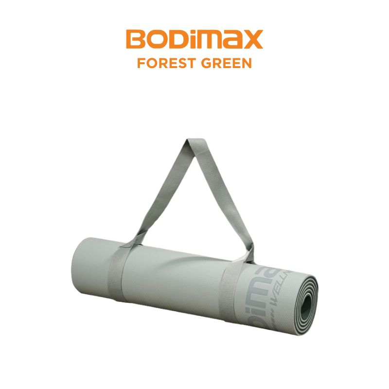 BODIMAX WELLNESS TPE YOGA MATT FOREST GREEN