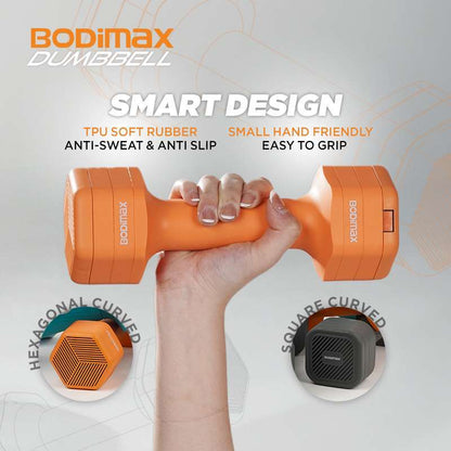 BODIMAX ADJUSTING DUMBBELL HEXAGONAL LIGHT BLUE