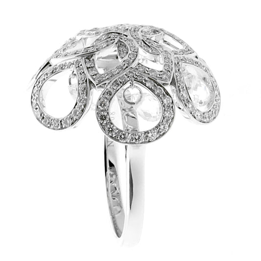bothtucheron Diamond Briolette White Gold Ring