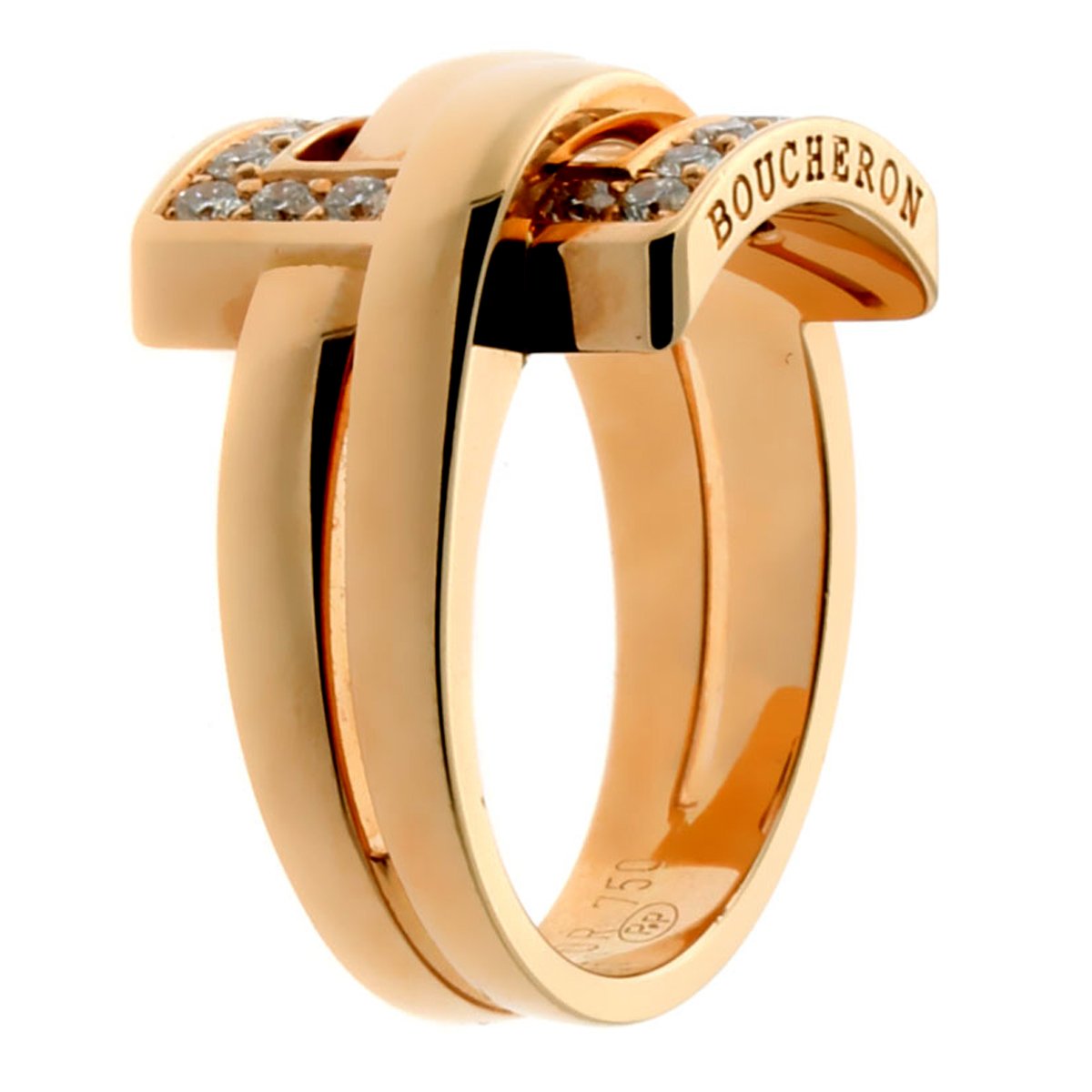bothtucheron Diamond Rose Gold Ring