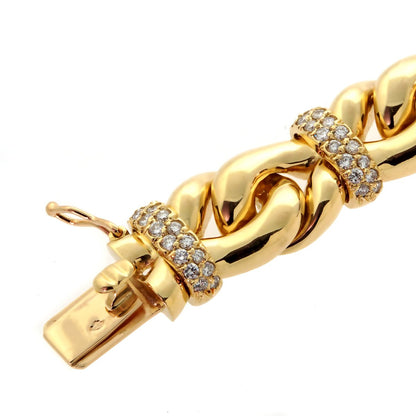 bothtucheron Gold Diamond Chain Bracelet