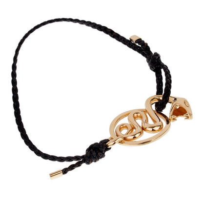 bothtucheron Kaa Yellow Gold Snake Leather Bracelet