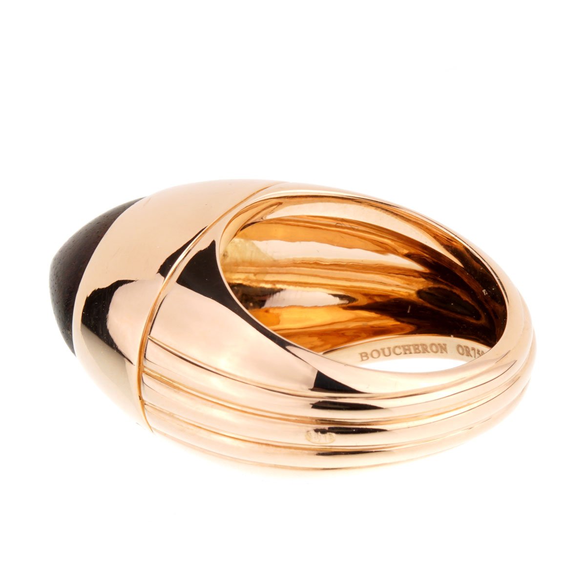 bothtucheron Limited Edition 18k Rose Gold Wood Ring Sz 5 1/2