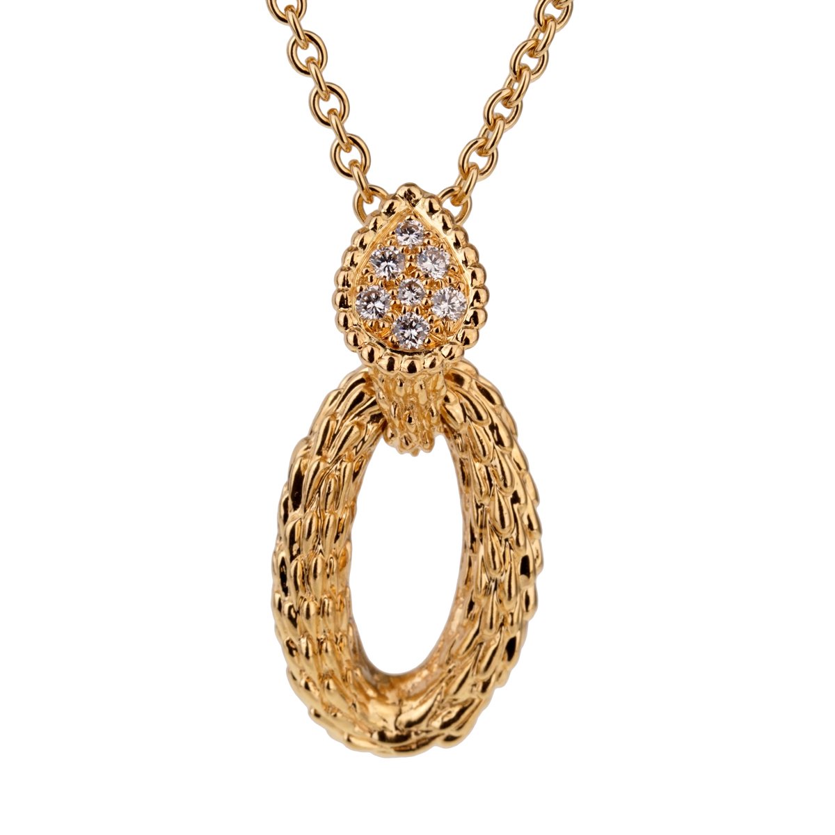 bothtucheron Serpent Boheme Diamond Gold Necklace