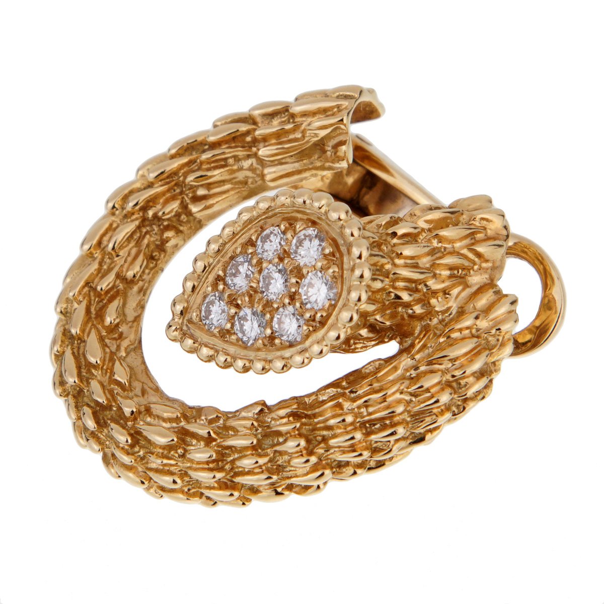 bothtucheron Serpent Boheme Diamond Hoop Earrings