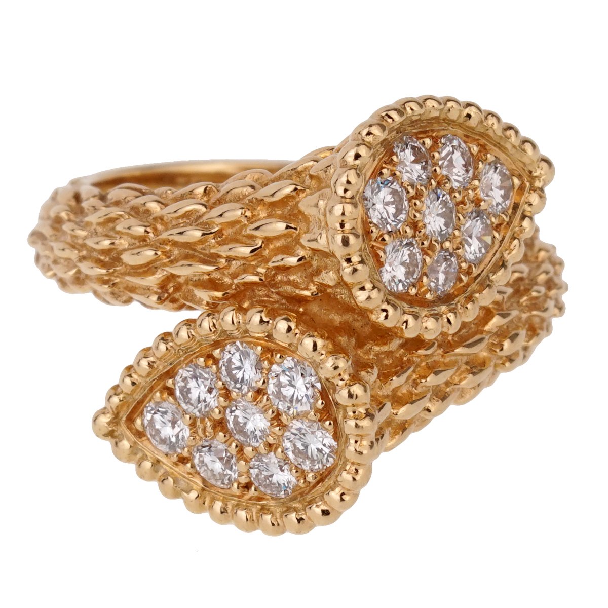 bothtucheron Serpent Boheme Toi et Moi Diamond Gold Ring