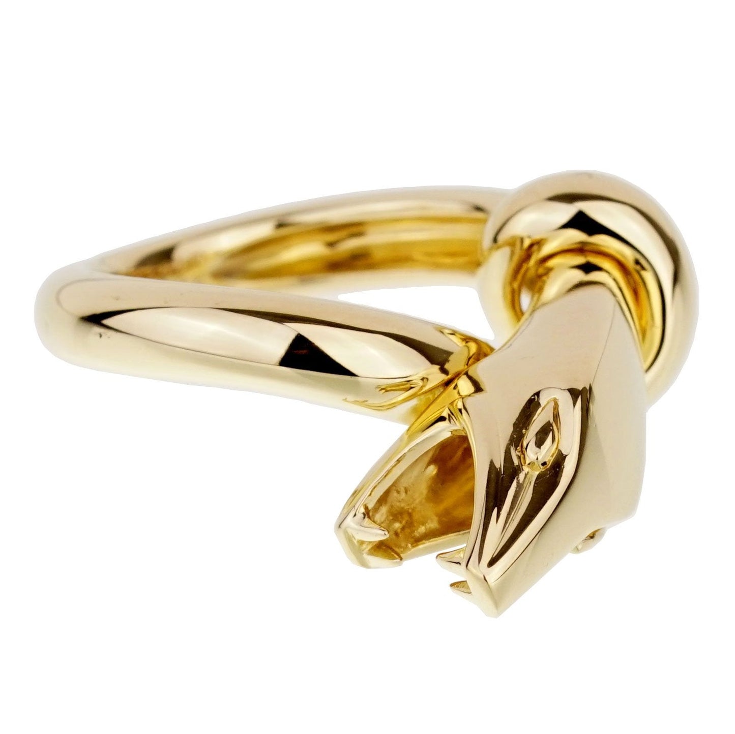 bothtucheron Snake Kaa 18k Yellow Gold Ring Sz 5