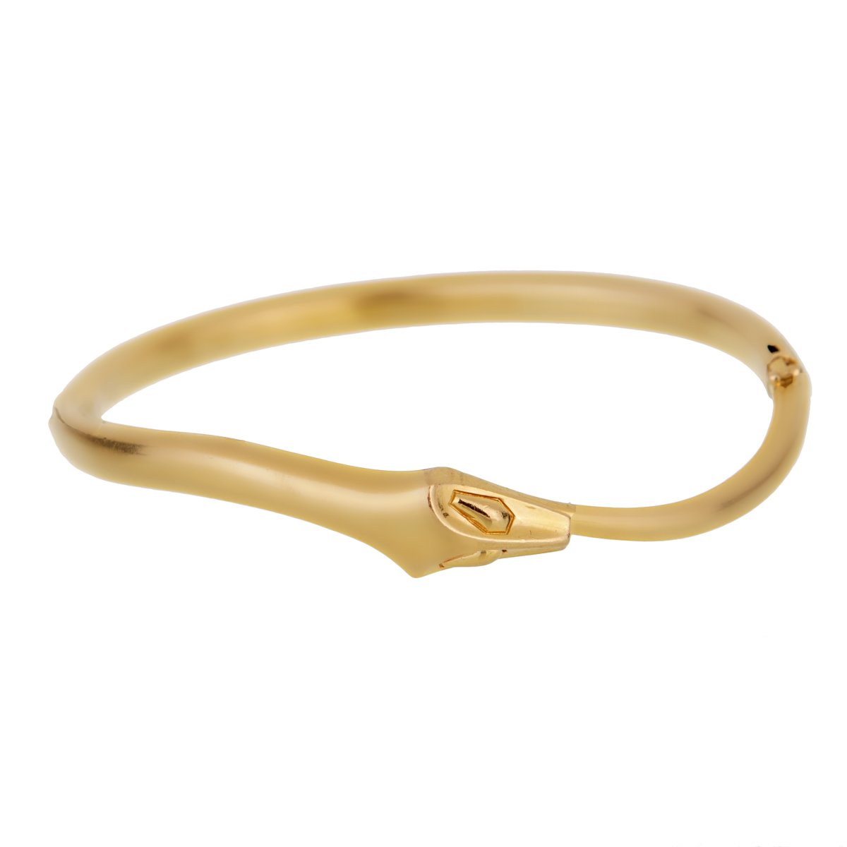 bothtucheron Snake Vintage Yellow Gold Bangle Bracelet