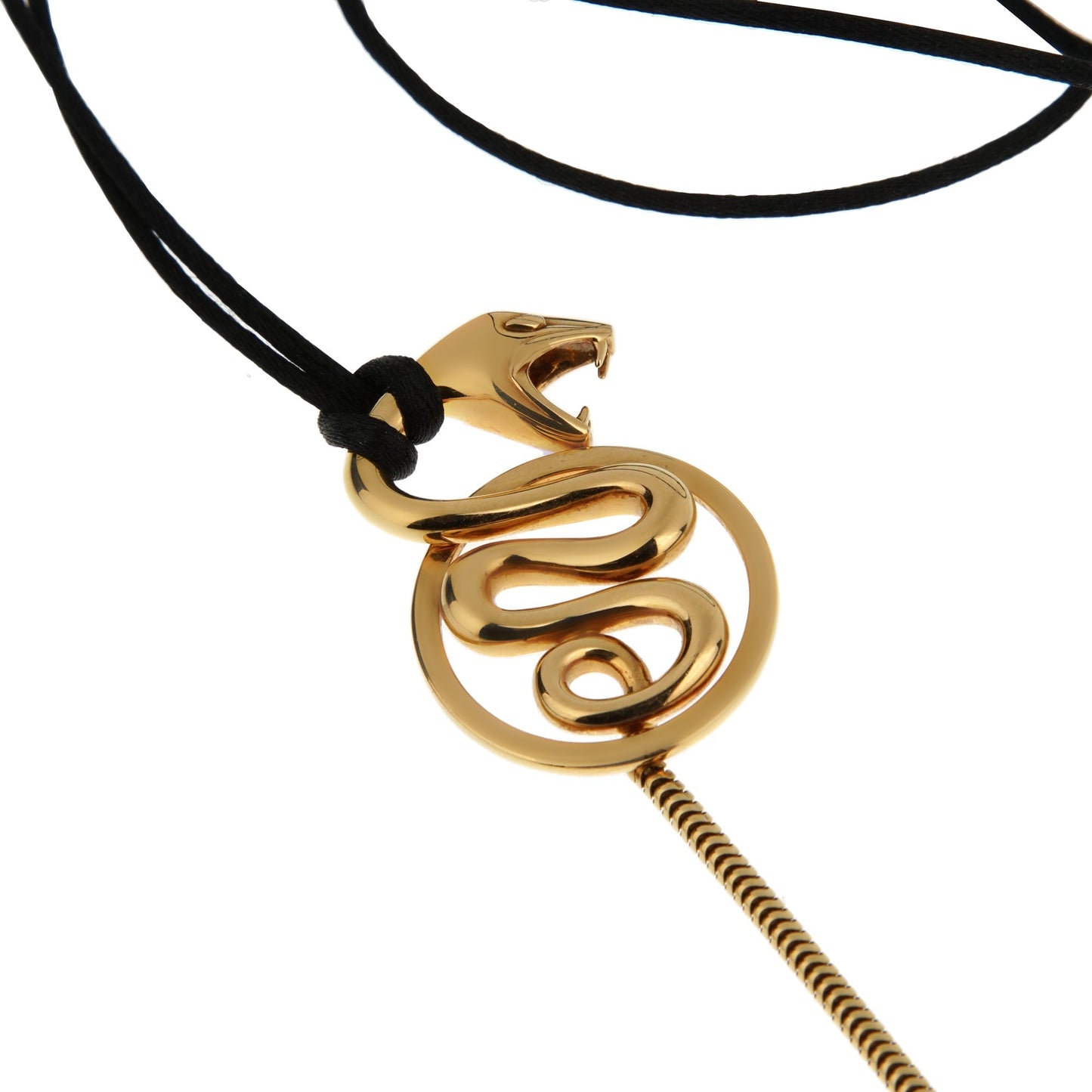 bothtucheron Snake 18k Yellow Gold Serpent Necklace