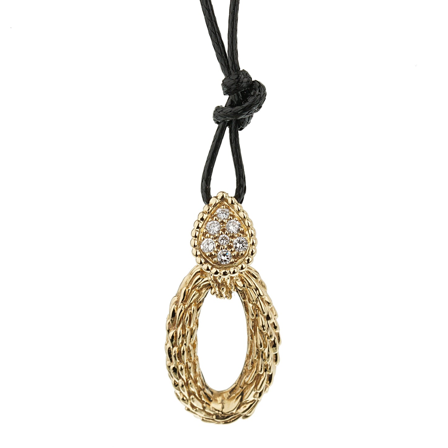 bothtucheron Vintage Serpent Boheme Diamond Yellow Gold Necklace