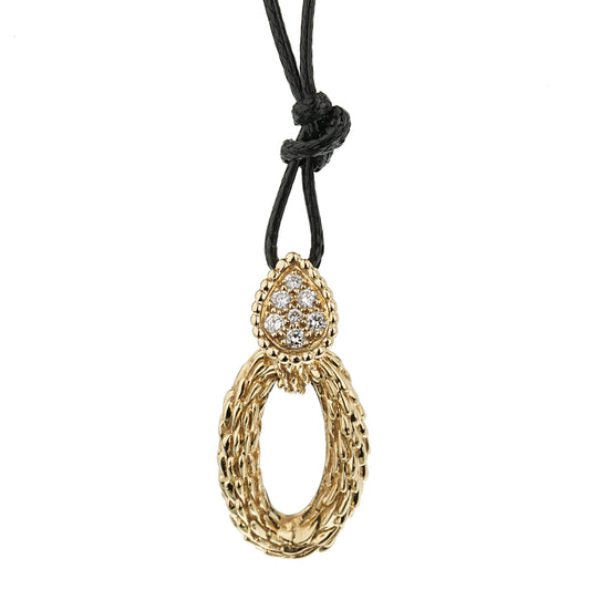 bothtucheron Vintage Serpent Boheme Diamond Yellow Gold Necklace