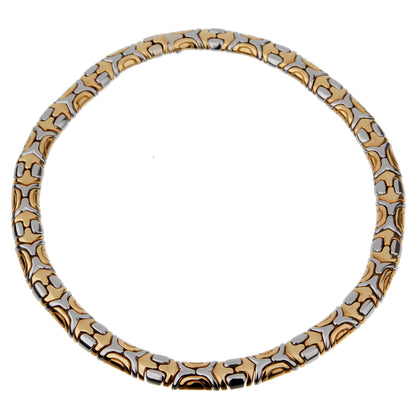 Bvlthtgari Alveare White Yellow Gold Choker Necklace