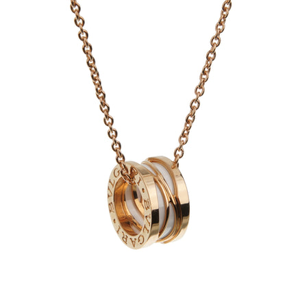 Bvlthtgari B.zero1 Legend Ceramic 18k Rose Gold Pendant Necklace