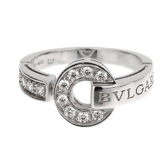 Bvlthtgari Bvlthtgari 18k White Gold Diamond Cocktail Ring