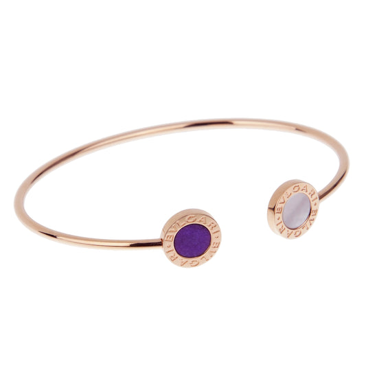 Bvlthtgari Bvlthtgari Sugilite Mother of Pearl Cuff Bangle Bracelet