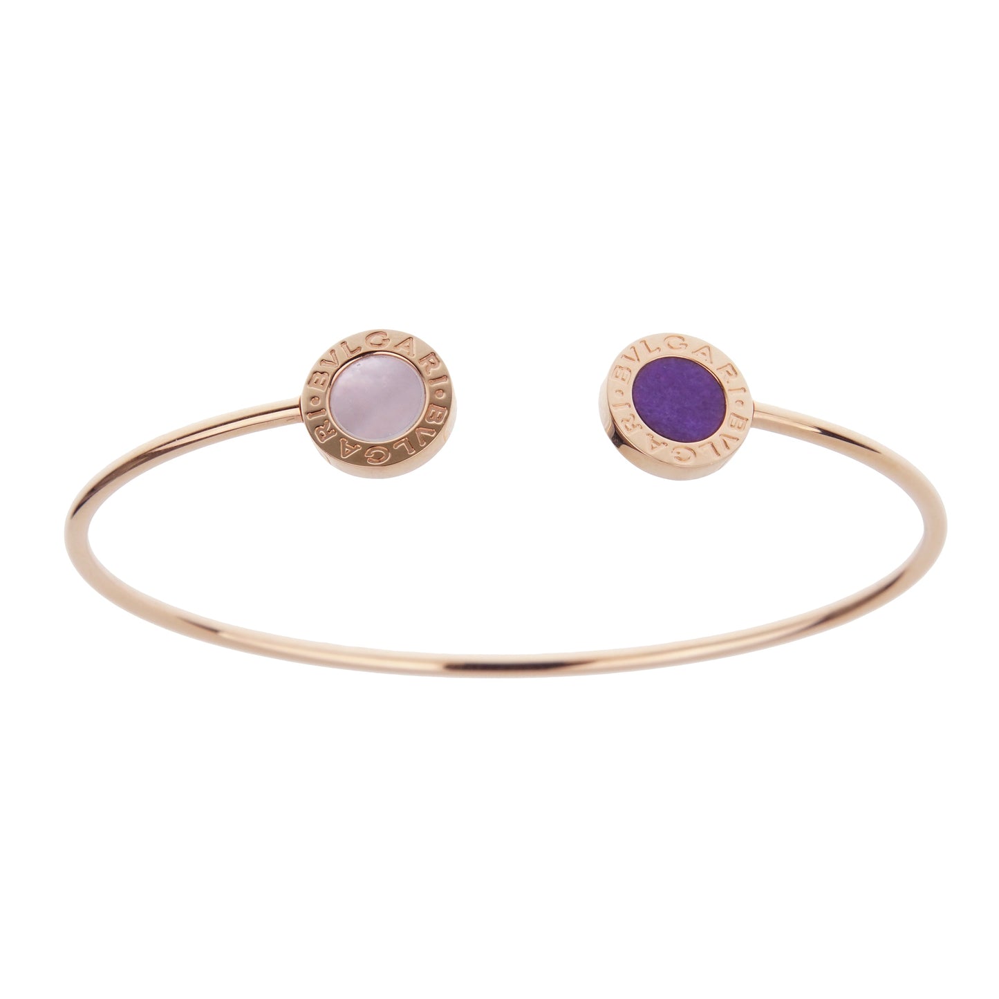 Bvlthtgari Bvlthtgari Sugilite Mother of Pearl Cuff Bangle Bracelet