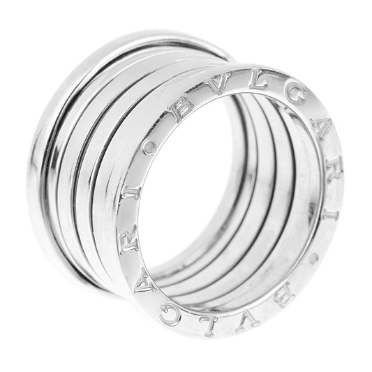 Bvlthtgari B.Zero1 4 Band 18k White Gold Ring Sz 7 1/4