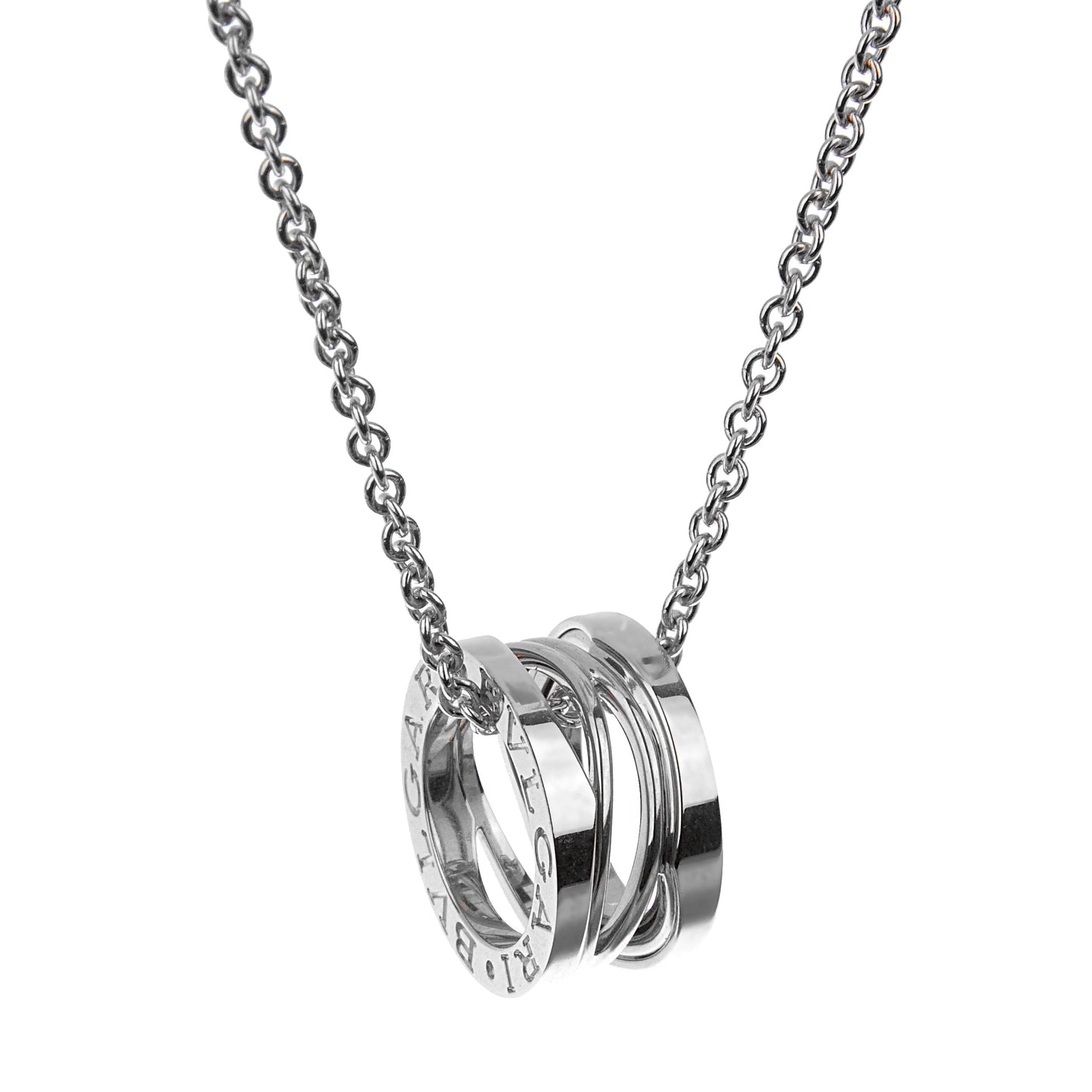 Bvlthtgari B.Zero1 Legends White Gold Pendant Necklace