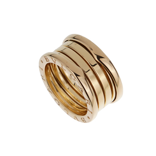 Bvlthtgari B.zero1 18k Yellow Gold Band Ring Sz 5 1/2