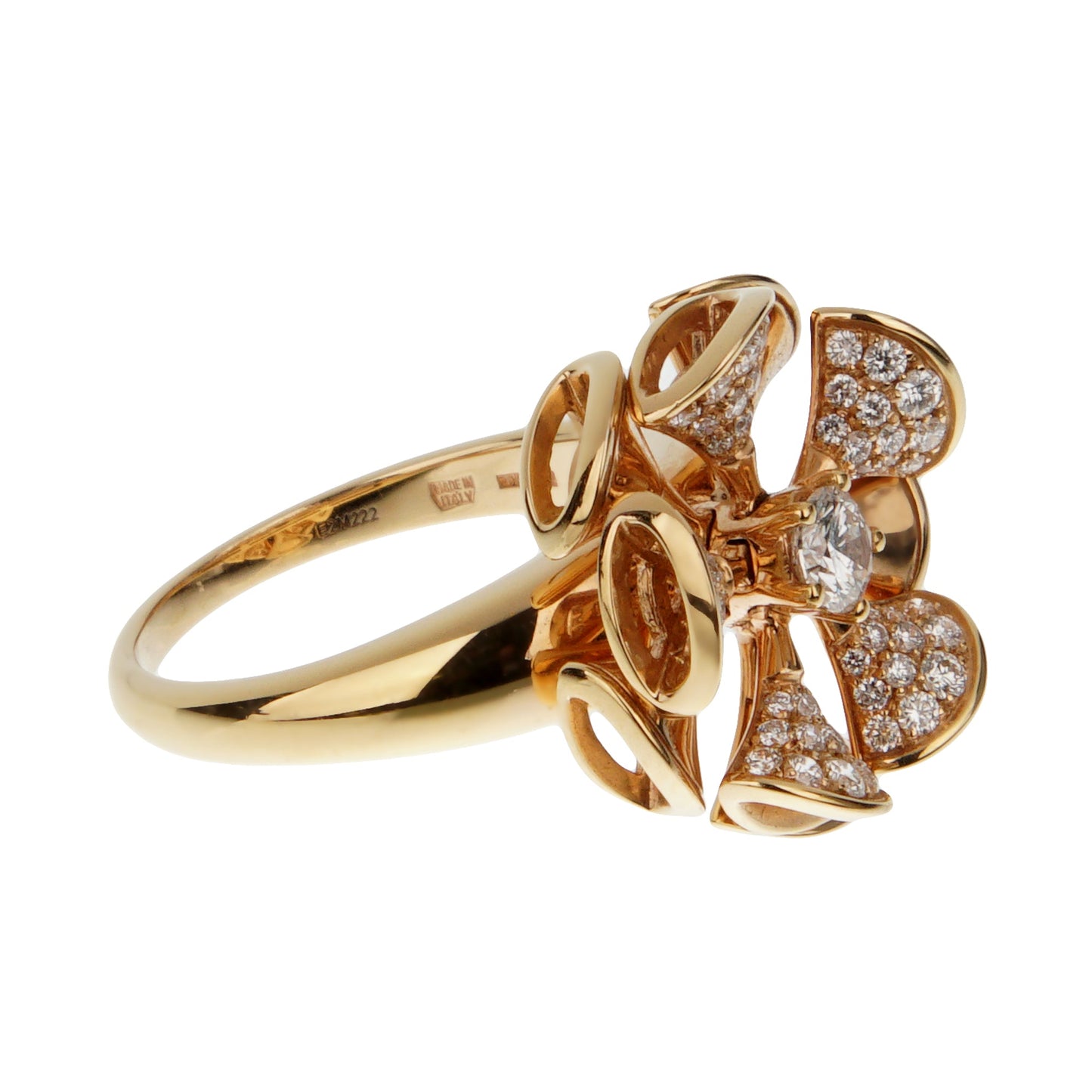 Bvlthtgari Divas' Dream 18k Rose Gold Diamond Cocktail Ring