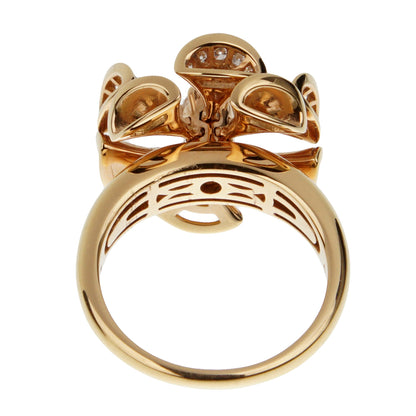 Bvlthtgari Divas' Dream 18k Rose Gold Diamond Cocktail Ring