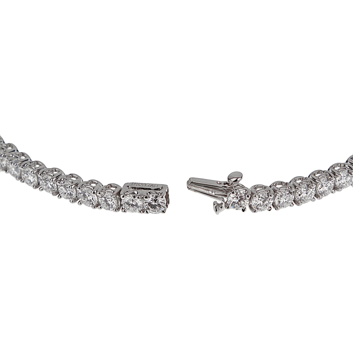 Bvlthtgari Griffe 6ct Diamond 18k White Gold Tennis Bracelet