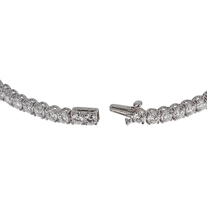 Bvlthtgari Griffe 6ct Diamond 18k White Gold Tennis Bracelet