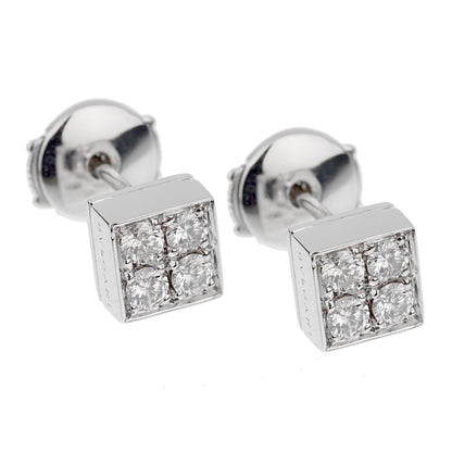 Bvlthtgari Lucea Diamond White Gold Stud Earrings