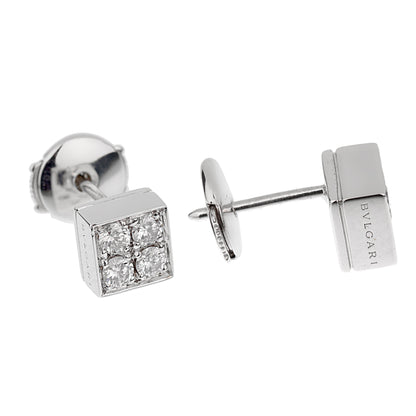 Bvlthtgari Lucea Diamond White Gold Stud Earrings