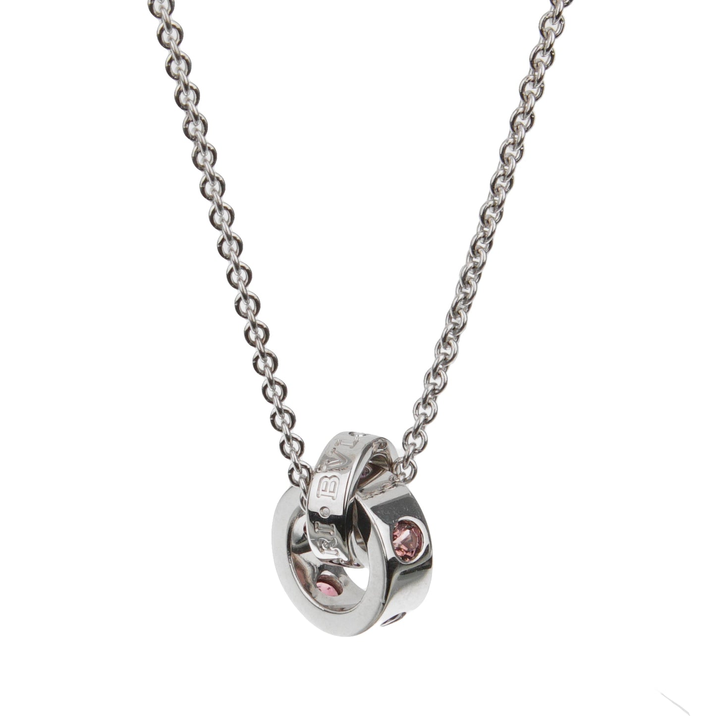 Bvlthtgari Sorbets Tourmaline & Amethyst 18k White Gold Pendant Necklace