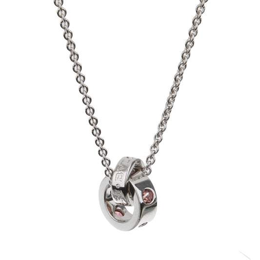 Bvlthtgari Sorbets Tourmaline & Amethyst 18k White Gold Pendant Necklace