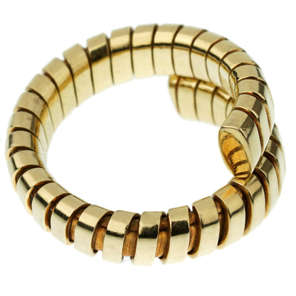 Bvlthtgari Spiga Yellow Gold Wrap Band Ring