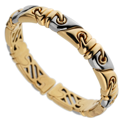 Bvlthtgari Vintage 18K Yellow Gold Cuff Bangle