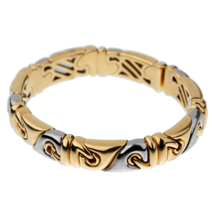 Bvlthtgari Vintage 18K Yellow Gold Cuff Bangle