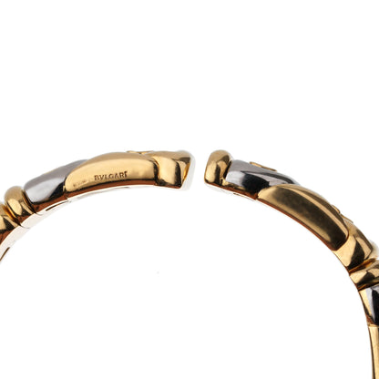 Bvlthtgari Vintage 18K Yellow Gold Cuff Bangle